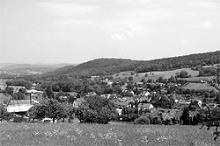 Blick auf Guntersdorf in Hessen (BRD)